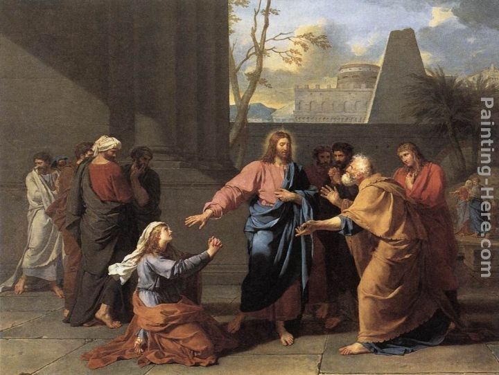 Jean-Germain Drouais The Woman of Canaan at the Feet of Christ